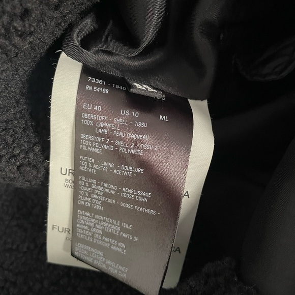 Bogner Chaqueta Tizia-dl 10 Black Shearling and Leather Hooded Jacket Ski - Picture 10 of 11